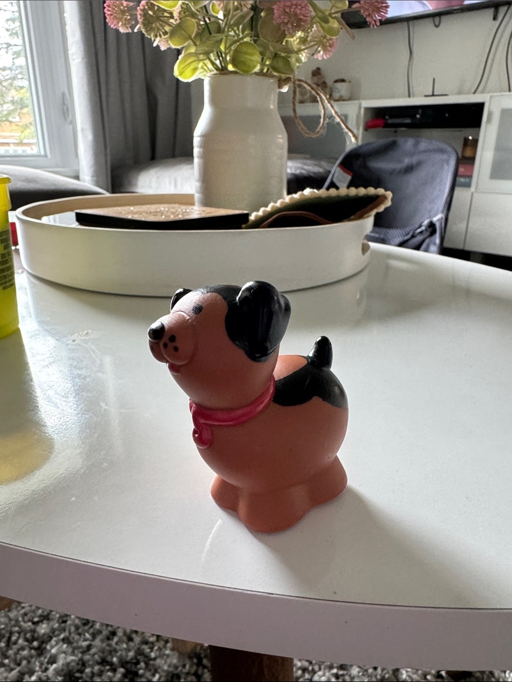 Fisher-Price Pink and Black Dog Toy
